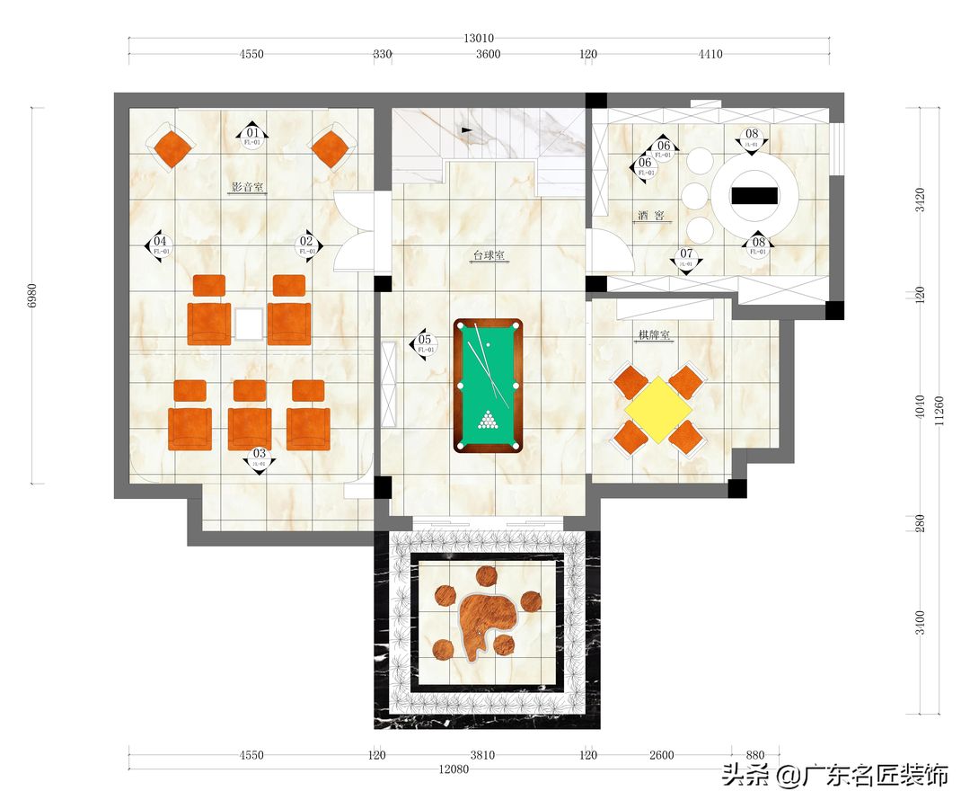 356m²新中式豪宅，盛世门庭，古典的低调与奢华装修效果图片_2