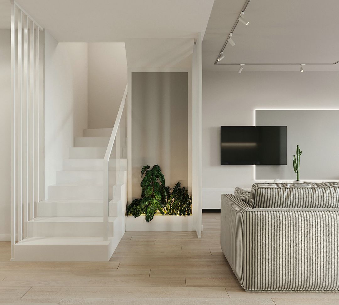 「家居设计」北欧风小复式设计，清新文艺装修效果图片_8