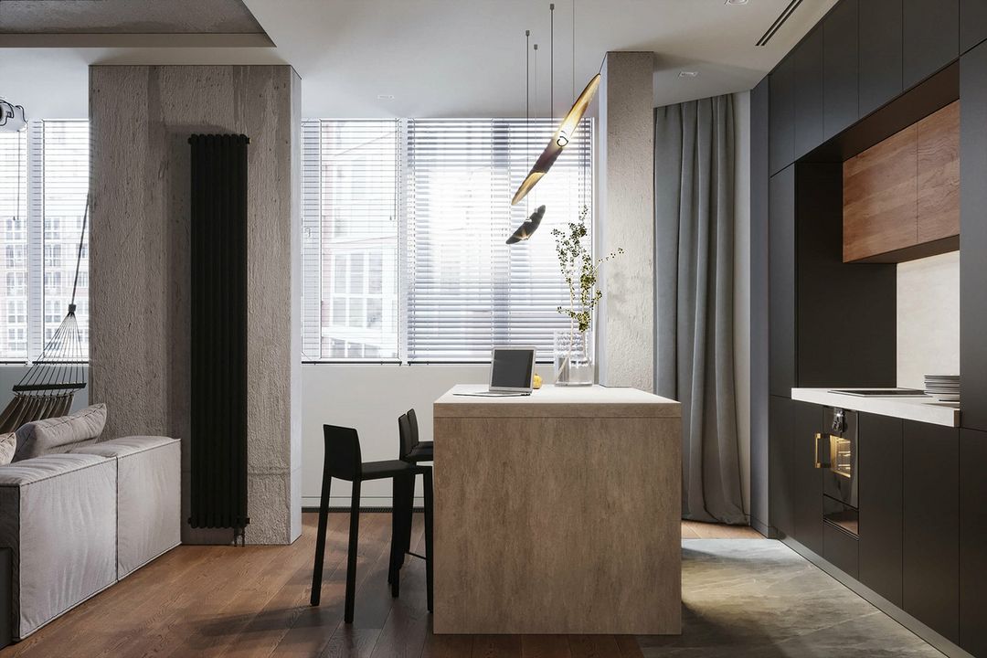 「家居设计」当北欧遇上工业风，颜值与格调兼备的理性生活装修效果图片_8