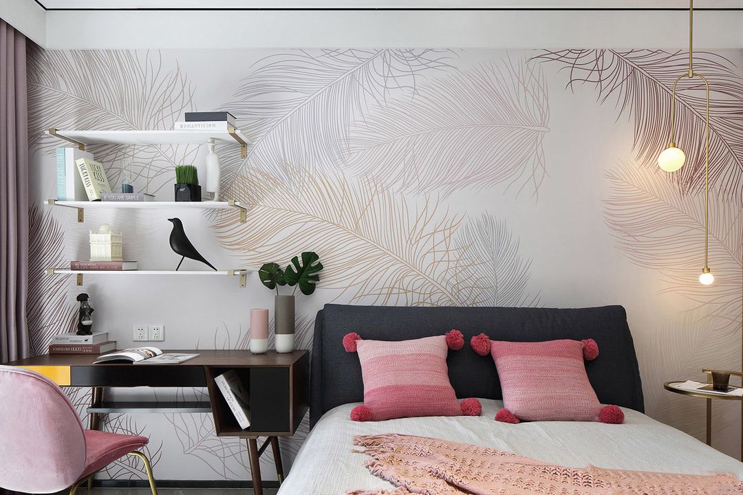 18张儿童房学习桌设计，孩子学习环境很重要装修效果图片_18