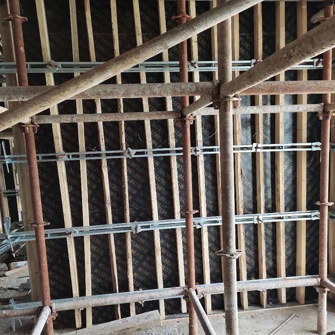 方钢背楞墙模板加固体系装修效果图片_5