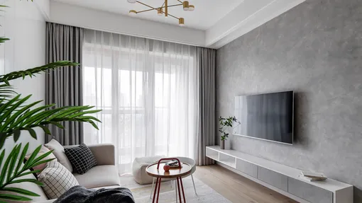 89㎡三室两厅两卫，90后小夫妻北欧风的家#多彩人家#