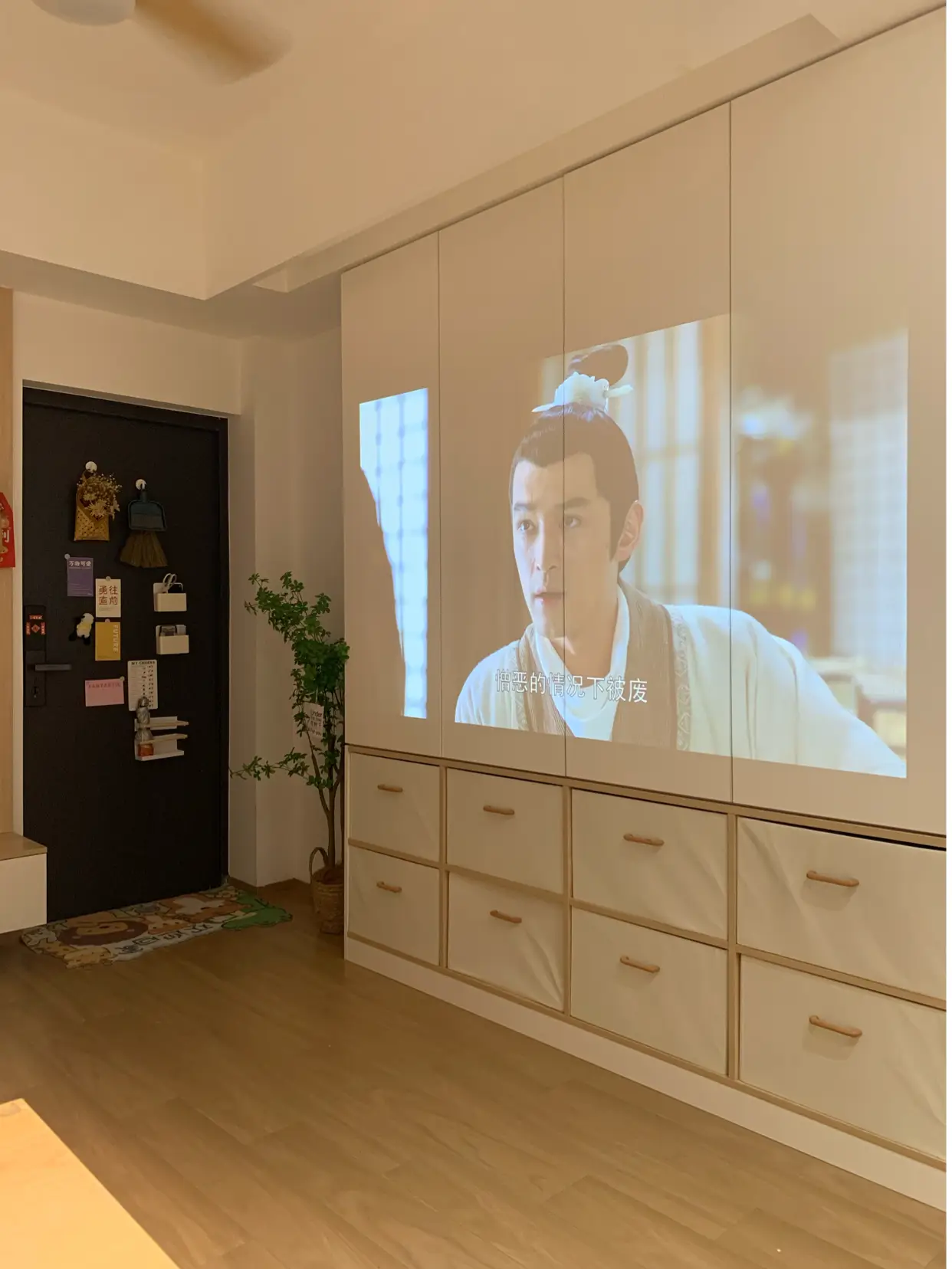 客厅放弃背景墙❗️解锁5平收纳空间✅图片_1