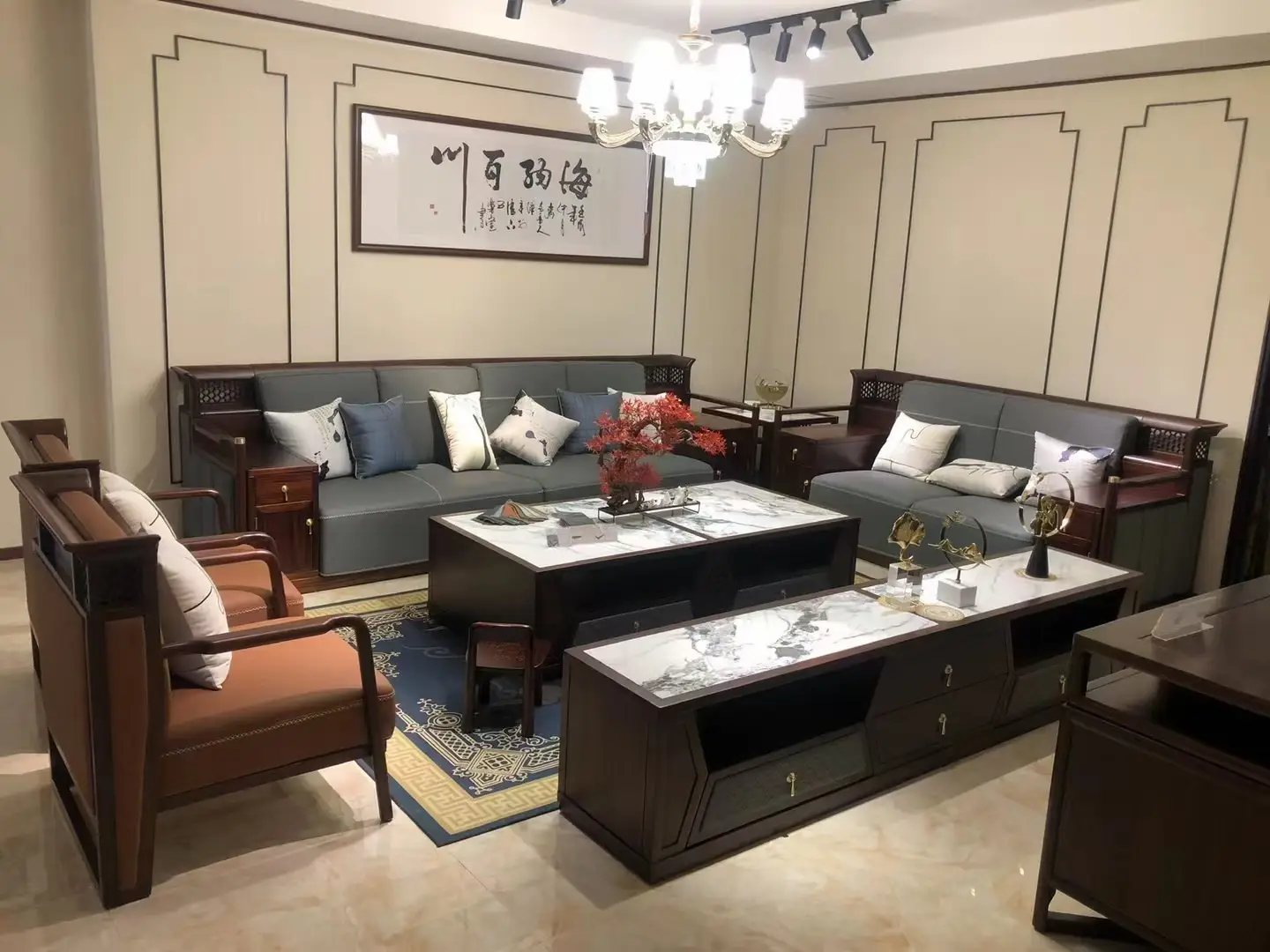 新中式家具配色130平7万图片_1