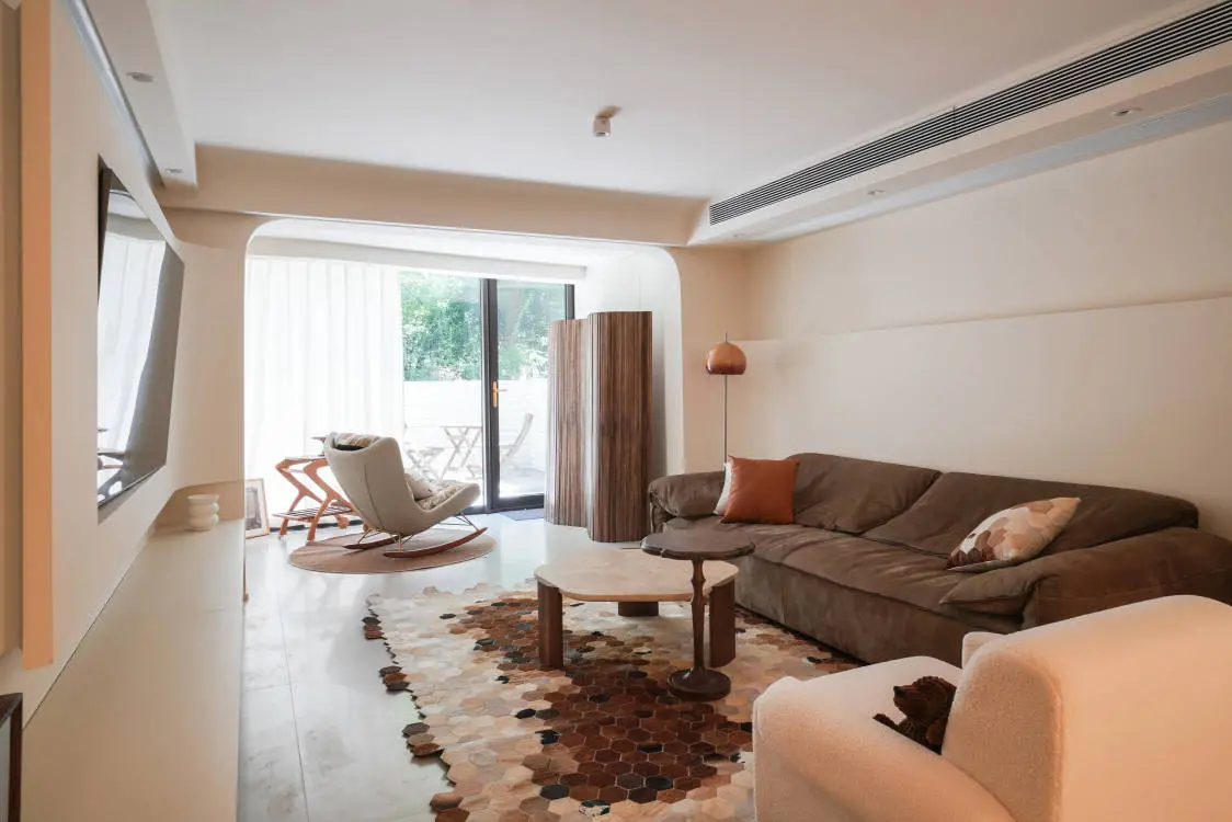 温馨奶油风客厅，颜值超高！图片_0