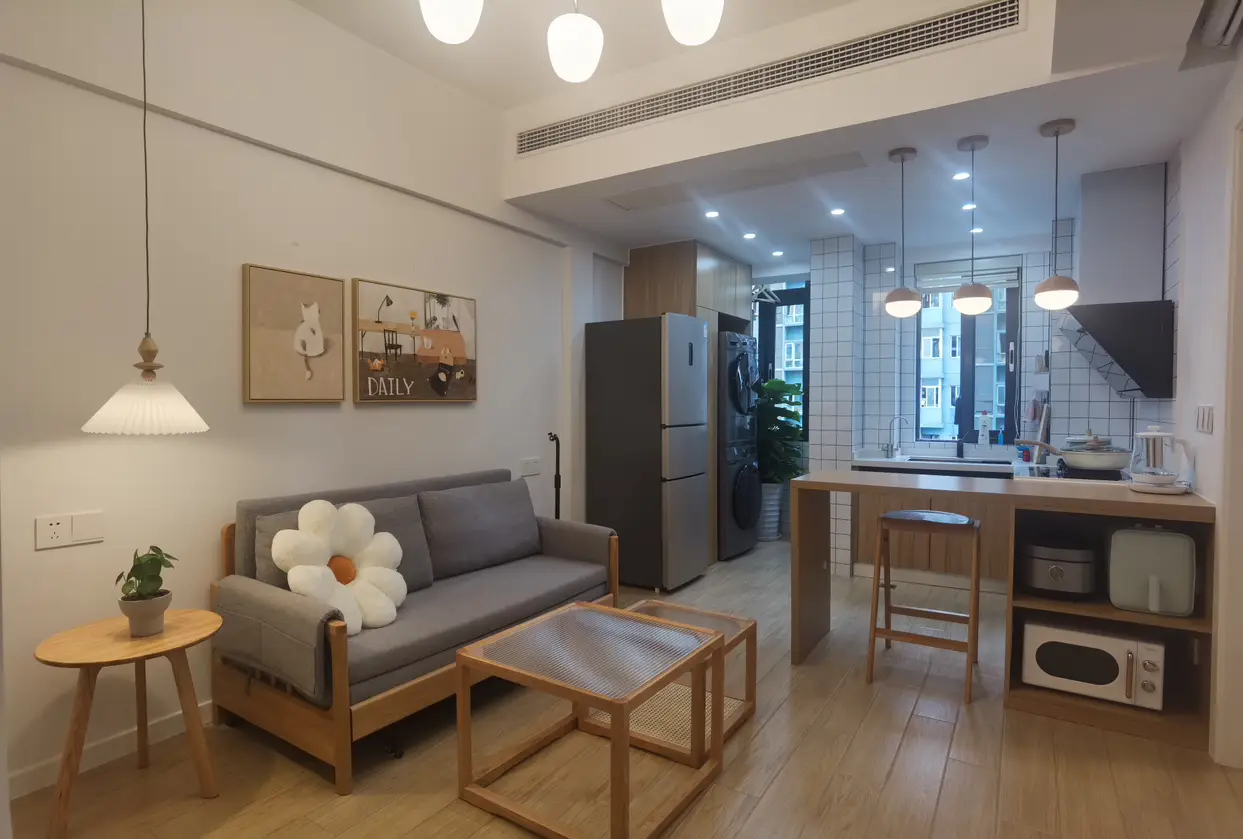 零杂物！干净舒适的日式原木卧室，治愈力💯图片_5