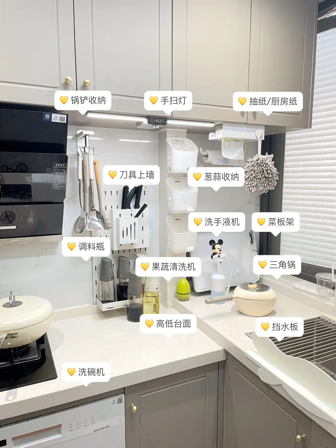 小户型必看‼️4平米U型厨房收纳作业✍️