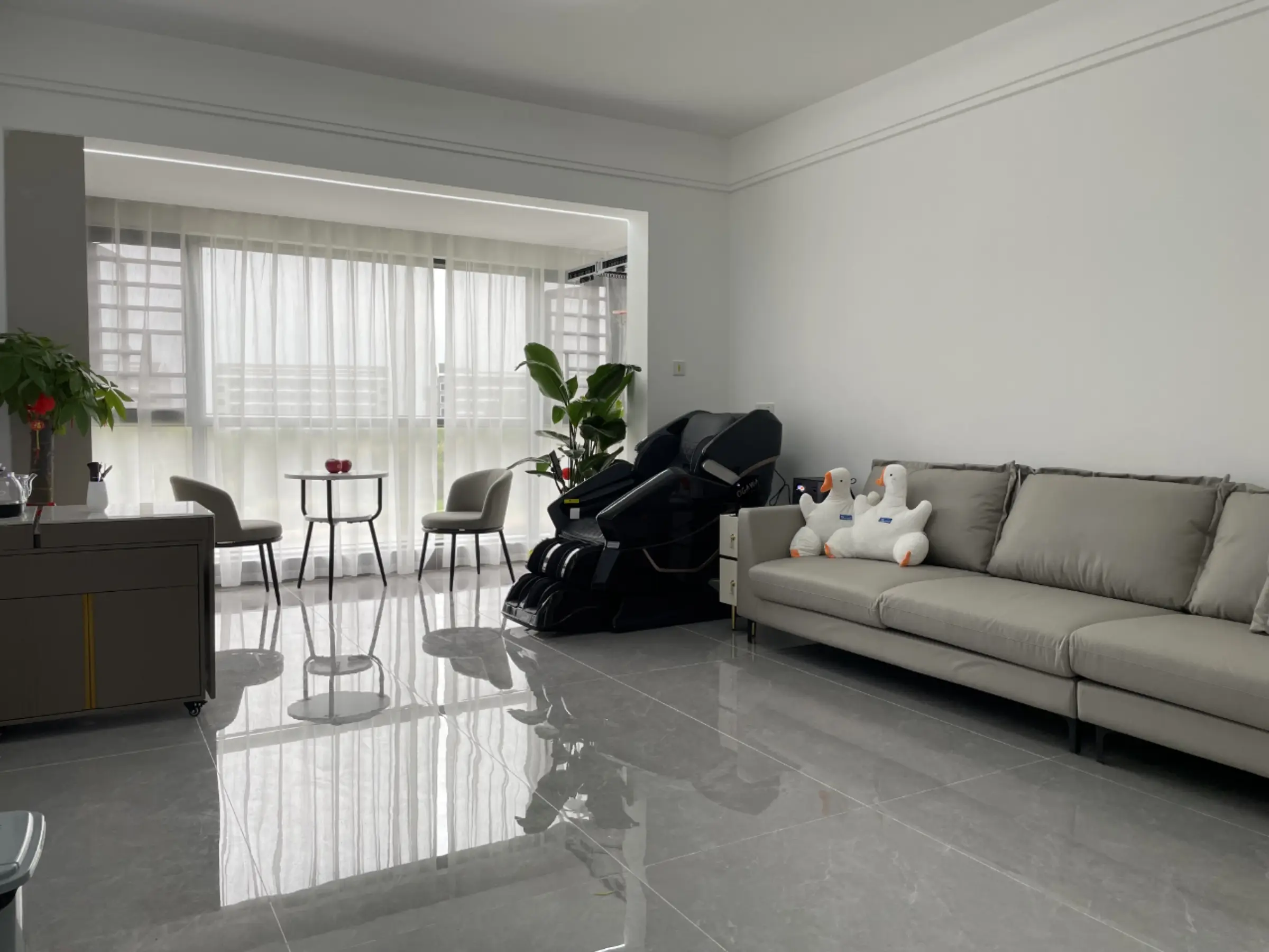 141平客厅设计，无背景墙无电视机高级感图片_5