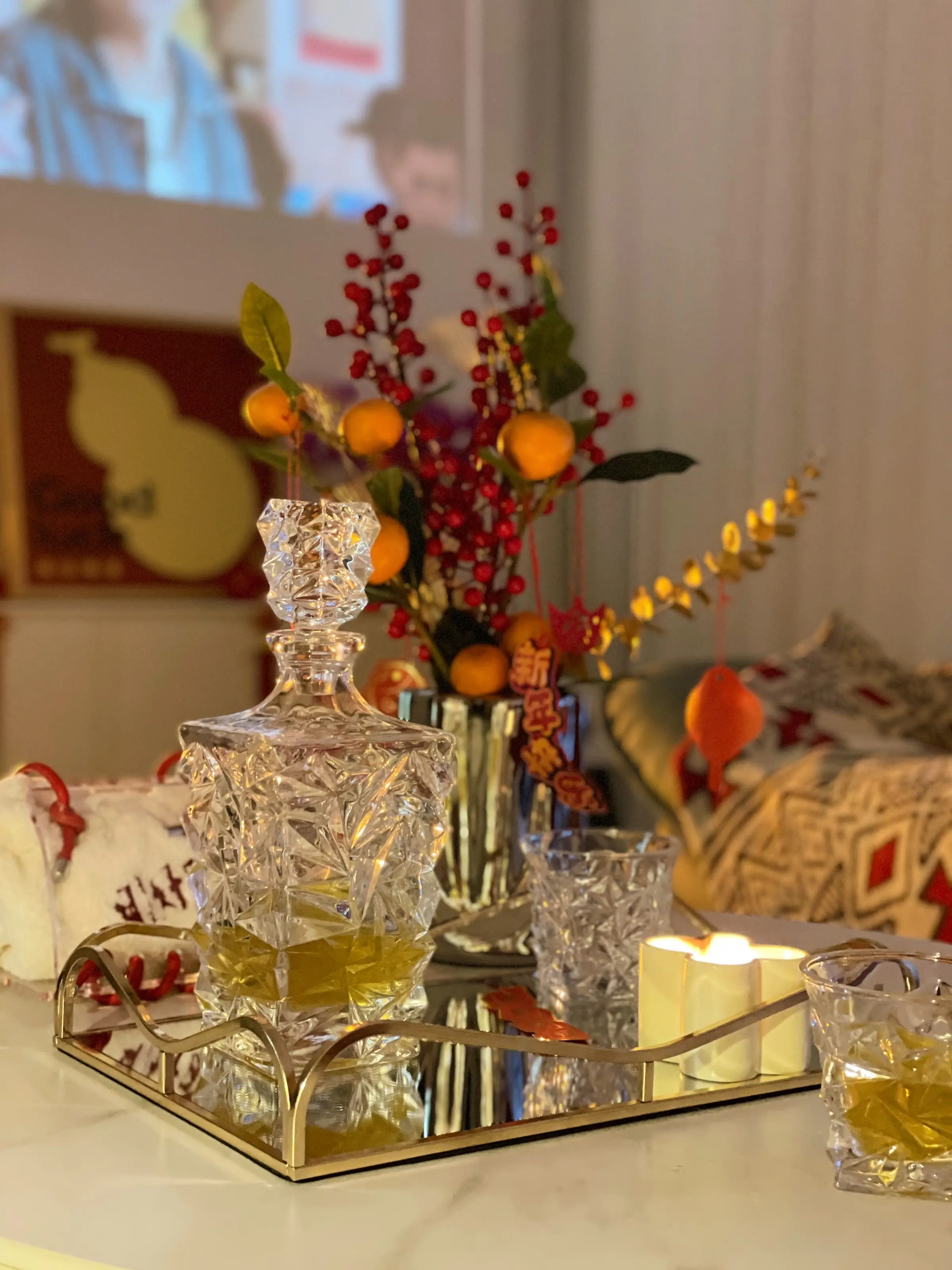 缓解焦虑方法｜宅在年味满满的家看剧微醺图片_8