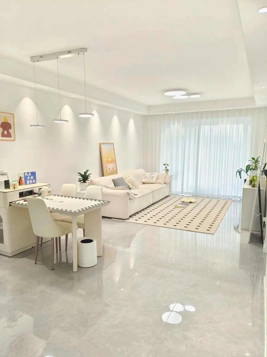 奶油色客厅，让你感受浓浓甜蜜❤️图片_1