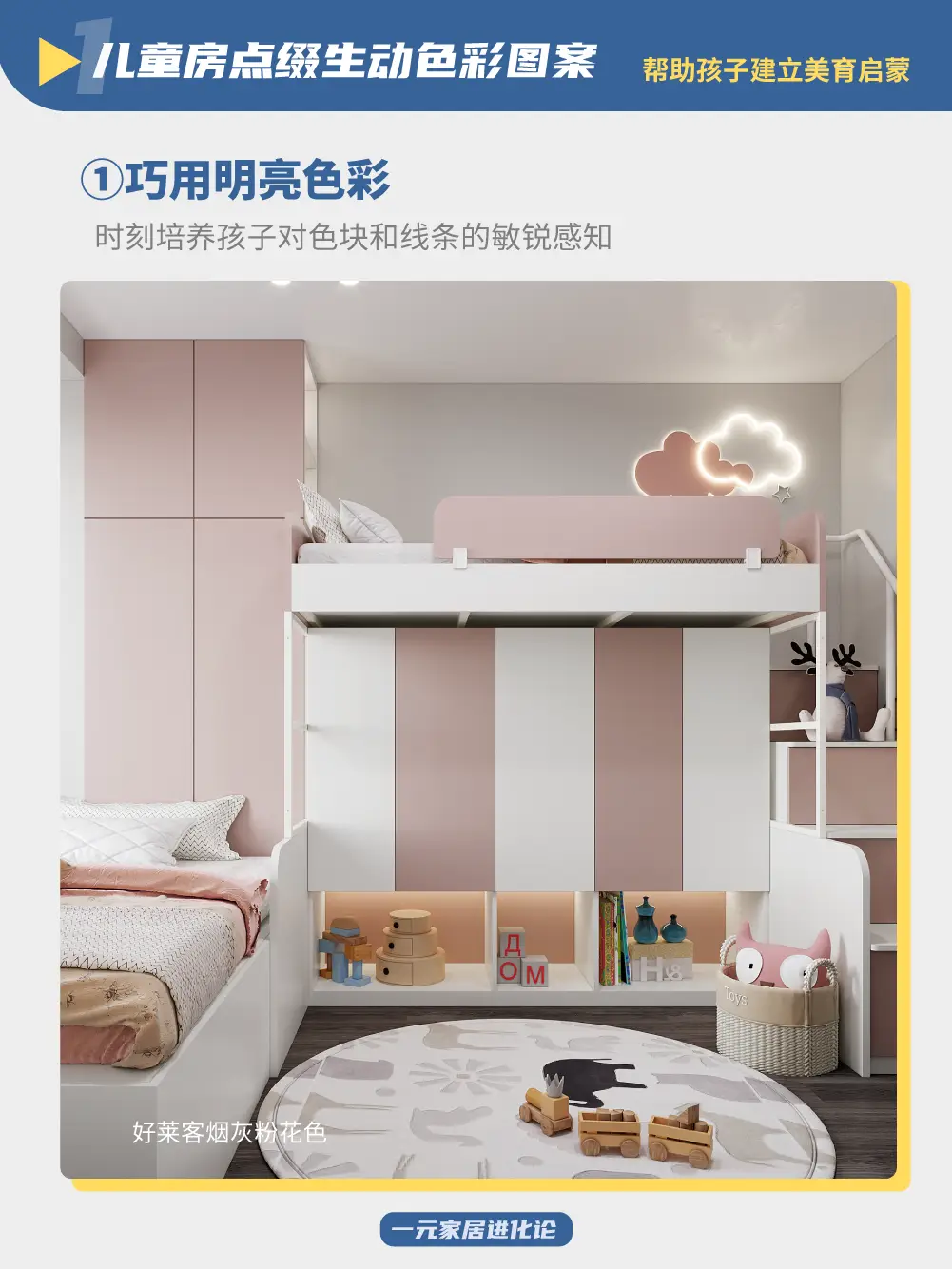 3招get满分儿童房，孩子在家玩出创造力图片_2