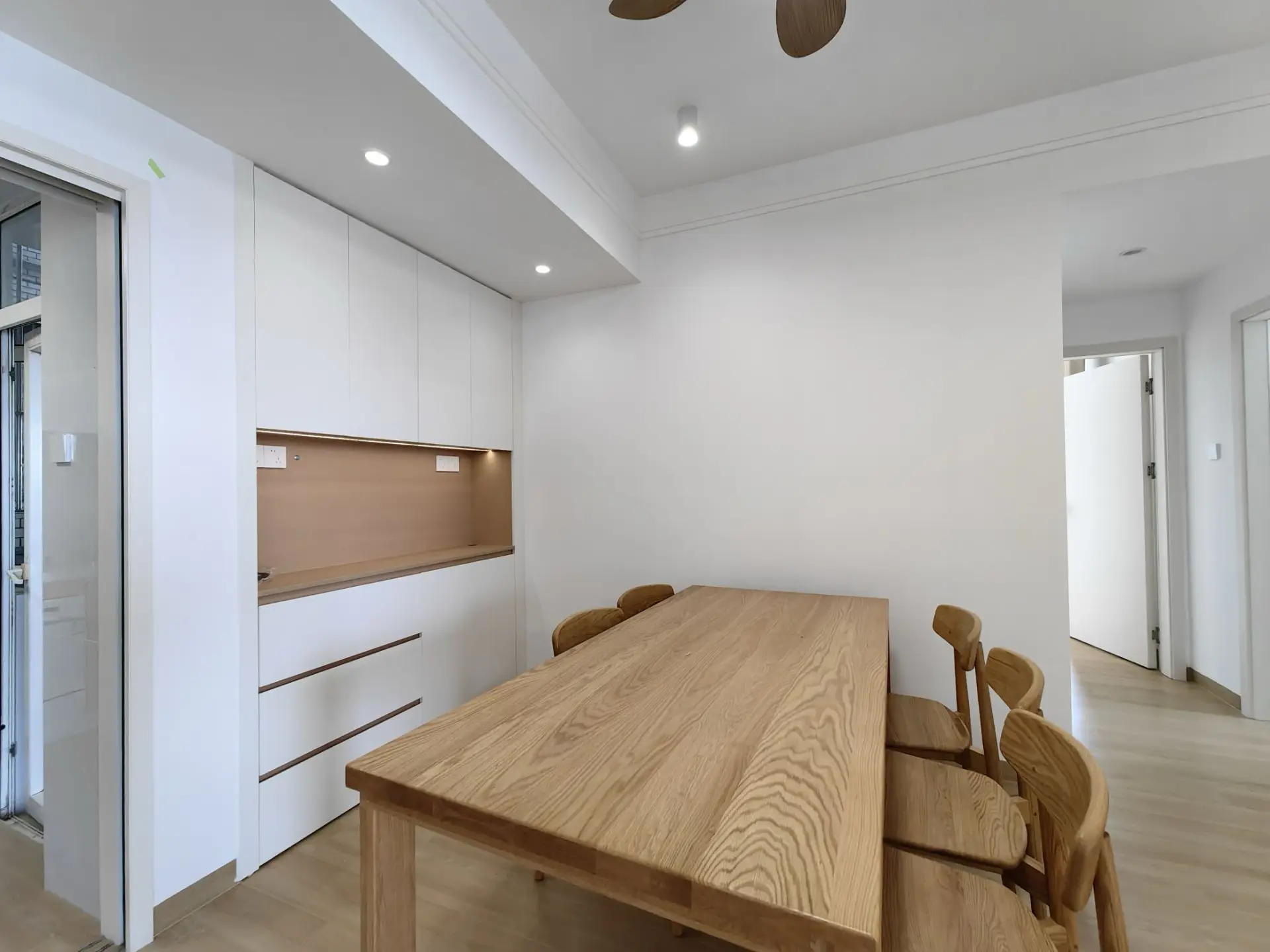 翻新自建房大平层原木风高级餐厅收尾展示！图片_6