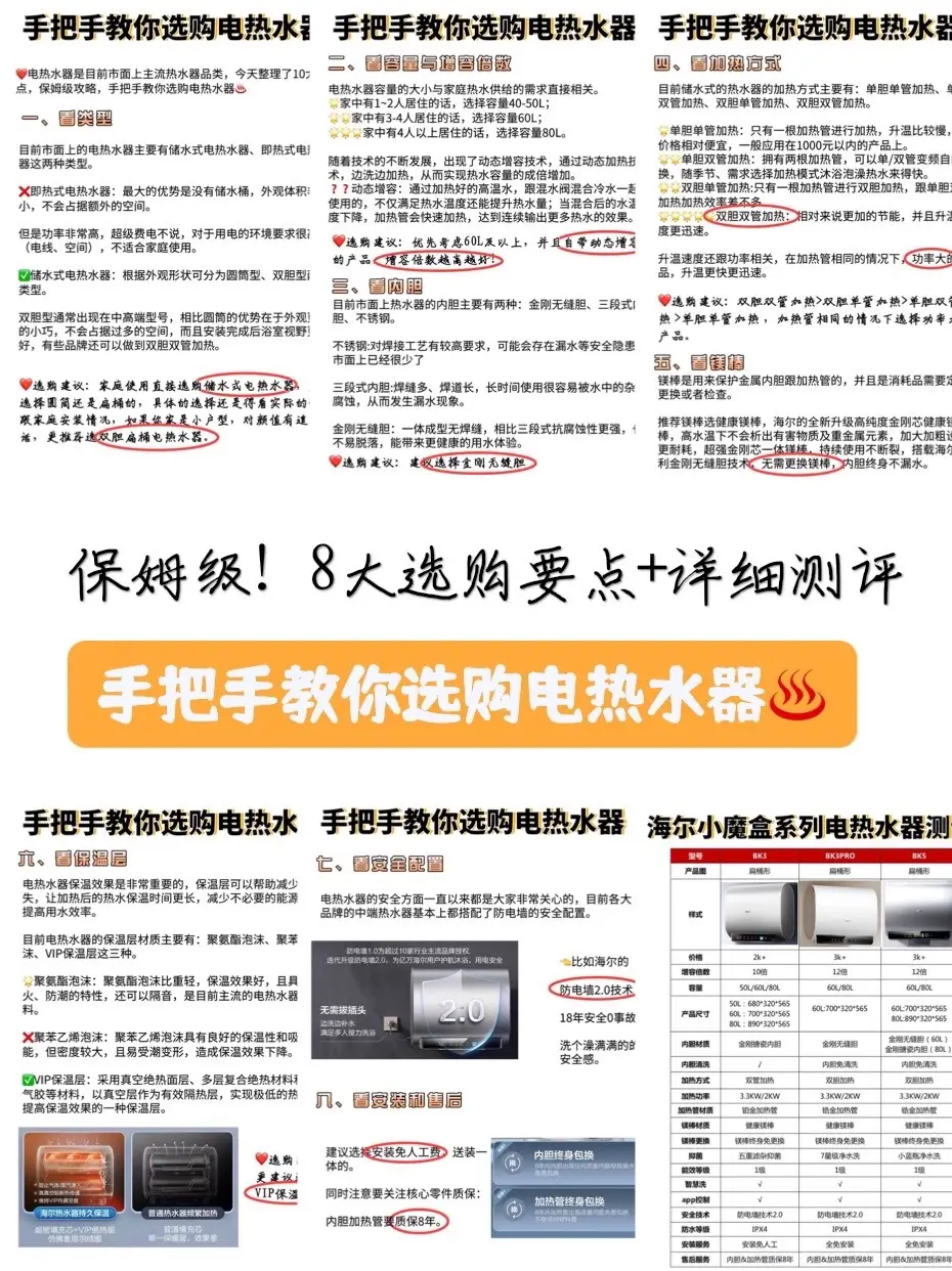 保姆级攻略，手把手教你选购电热水器图片_0