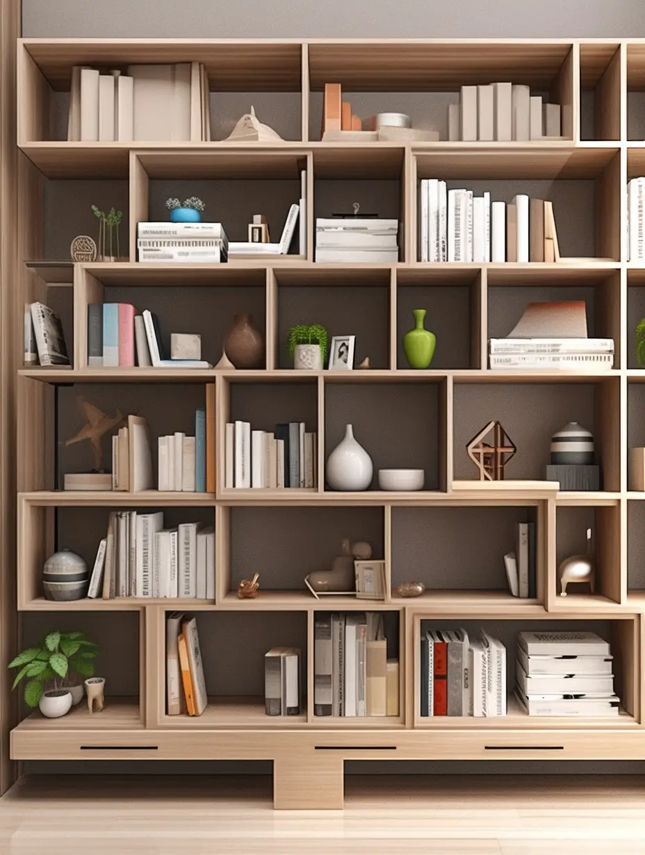 满墙书架不做玻璃柜门，落灰怎么办？图片_0