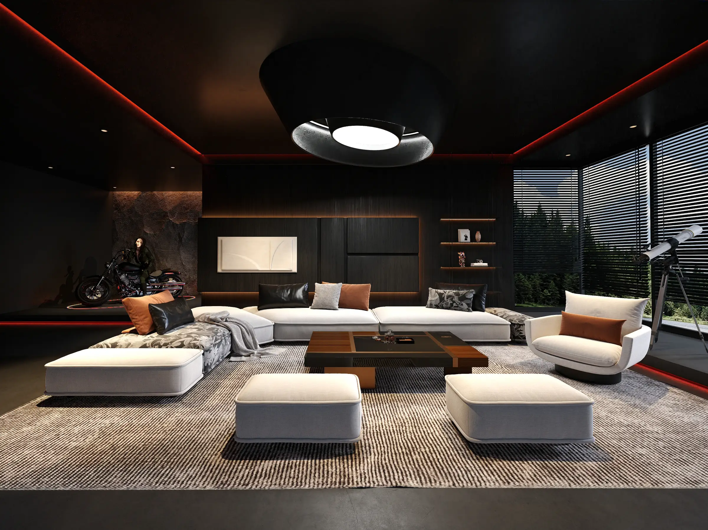 打造神秘气息的空间，用黑色来试试图片_0