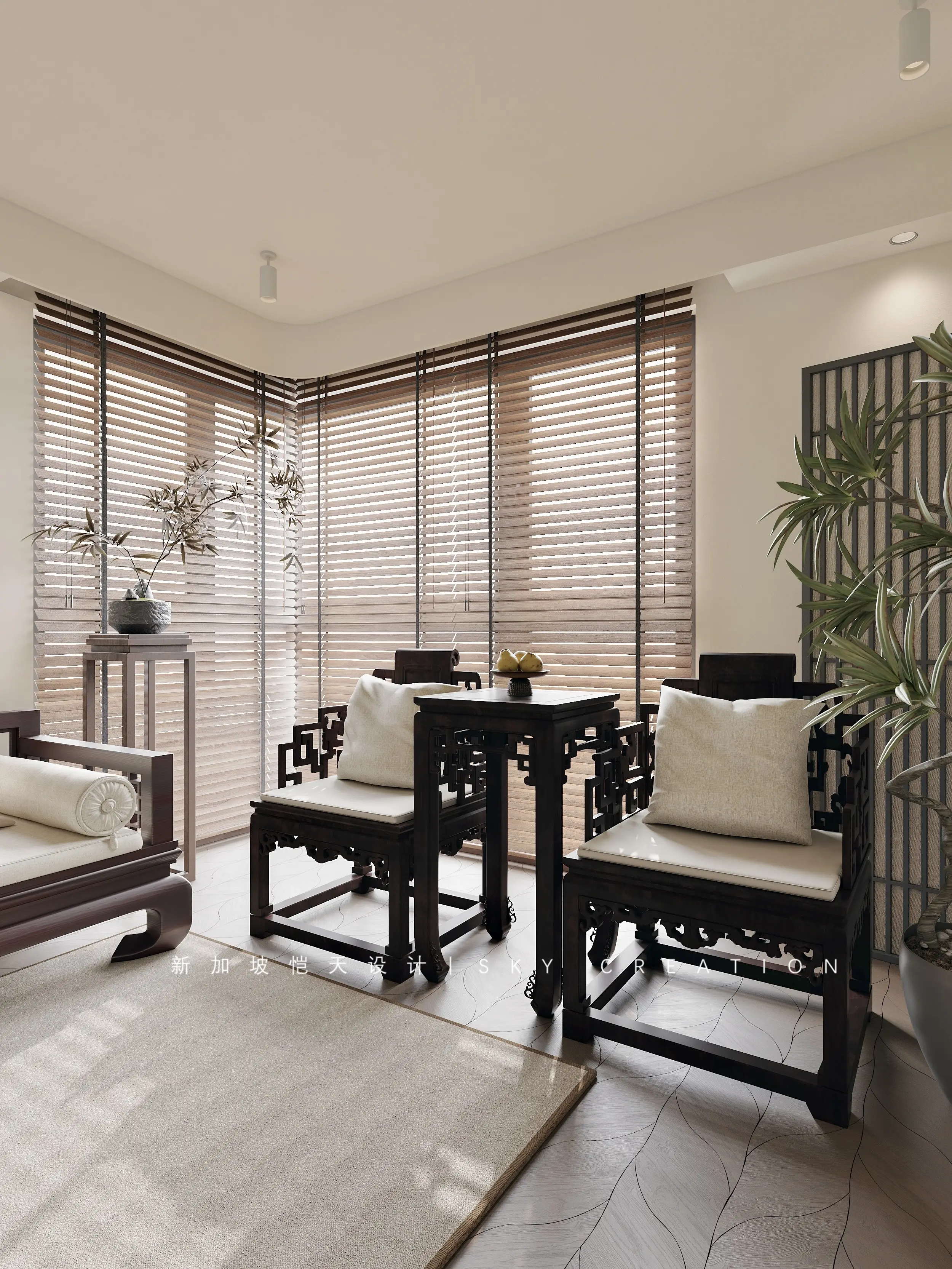 原地封神！23㎡中式客餐厅，老祖宗严选图片_6