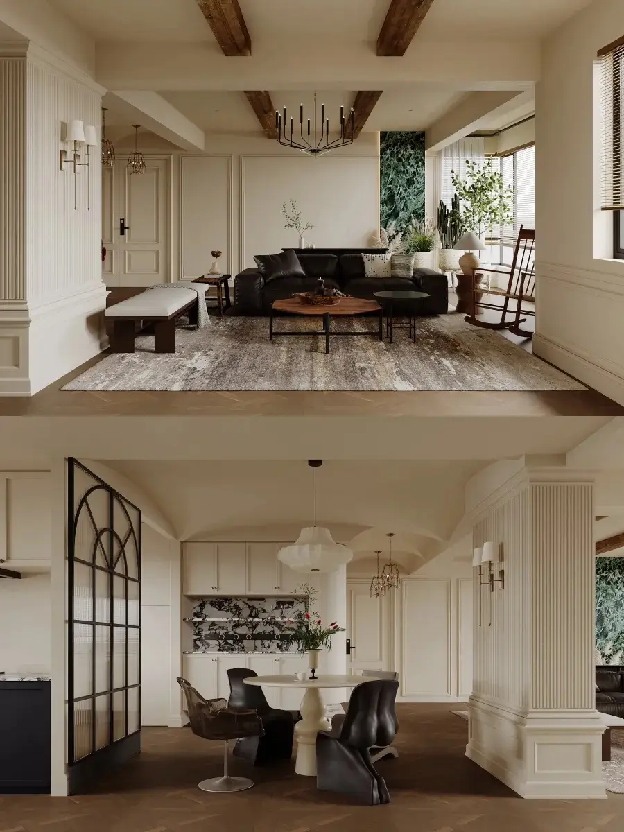 5款法式复古客厅，轻松get居家氛围感~图片_1