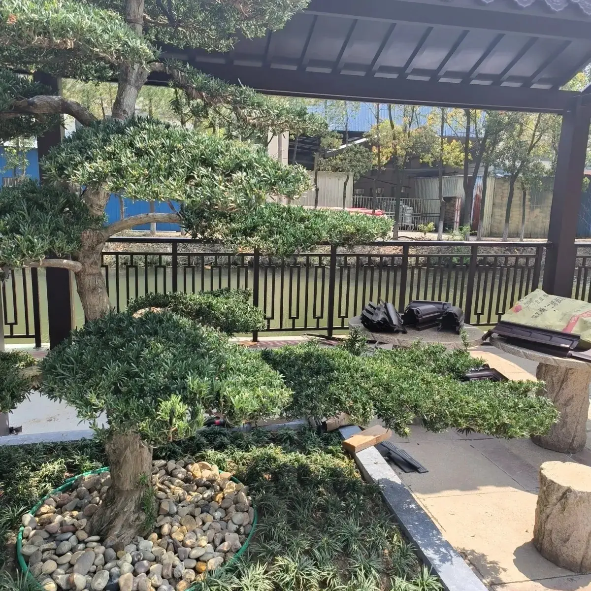 院子铝围栏图片_0