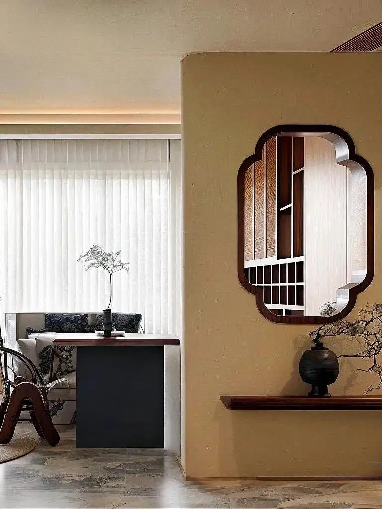 国风崛起！新中式玄关设计方案指南图片_3