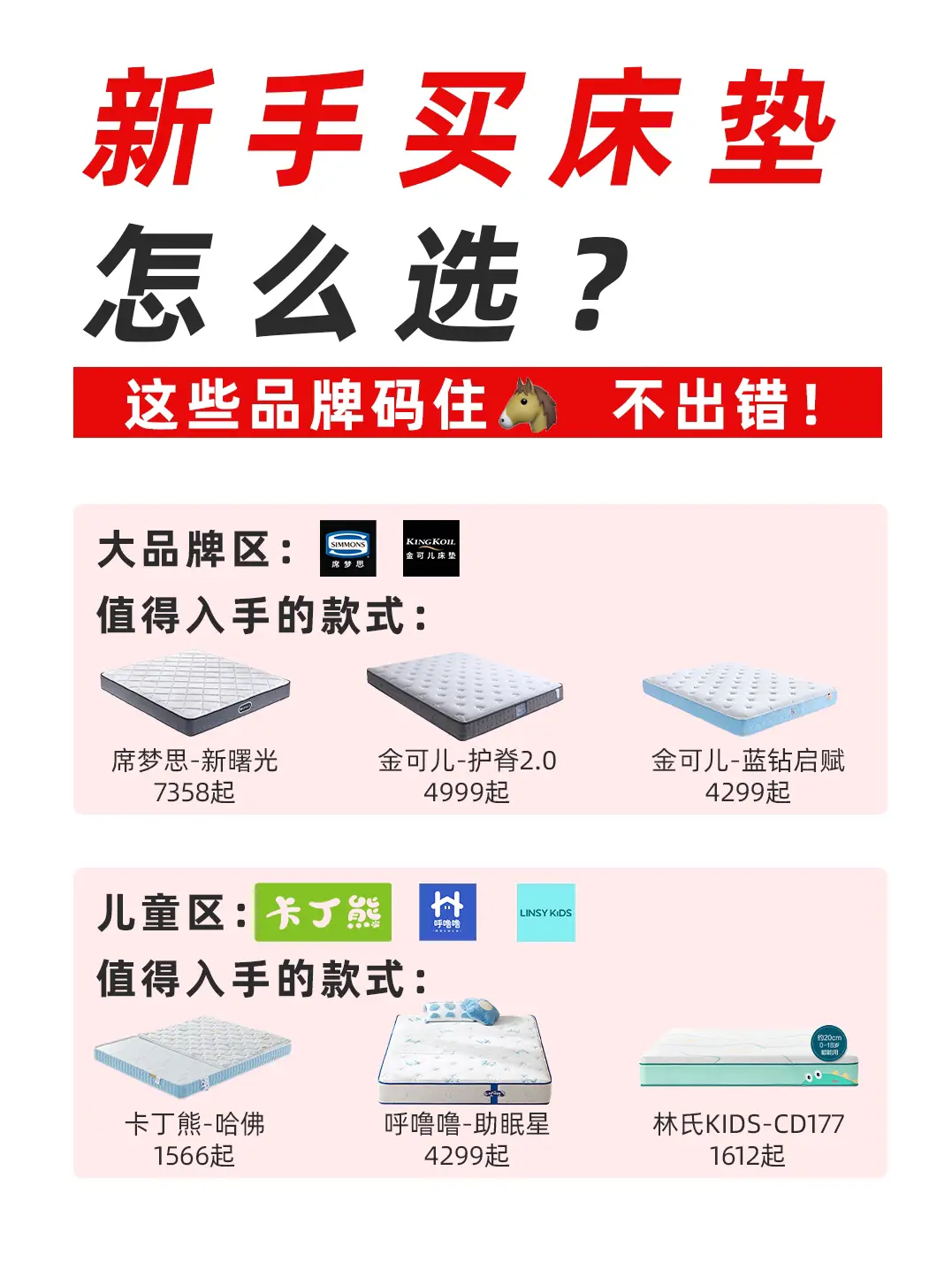 新手怎么选床垫🔥这些品牌款式码住❗️图片_0