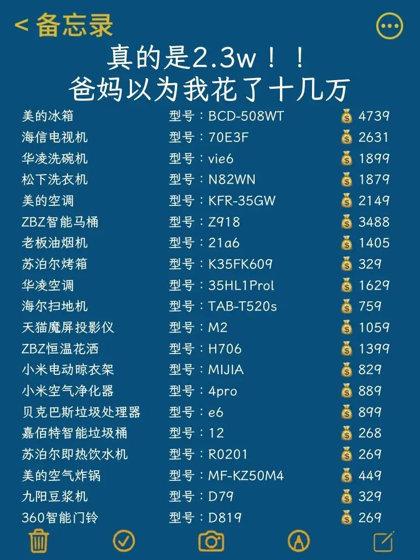 真的2.3万！！爸妈以为我花了八九万😩😩图片_0