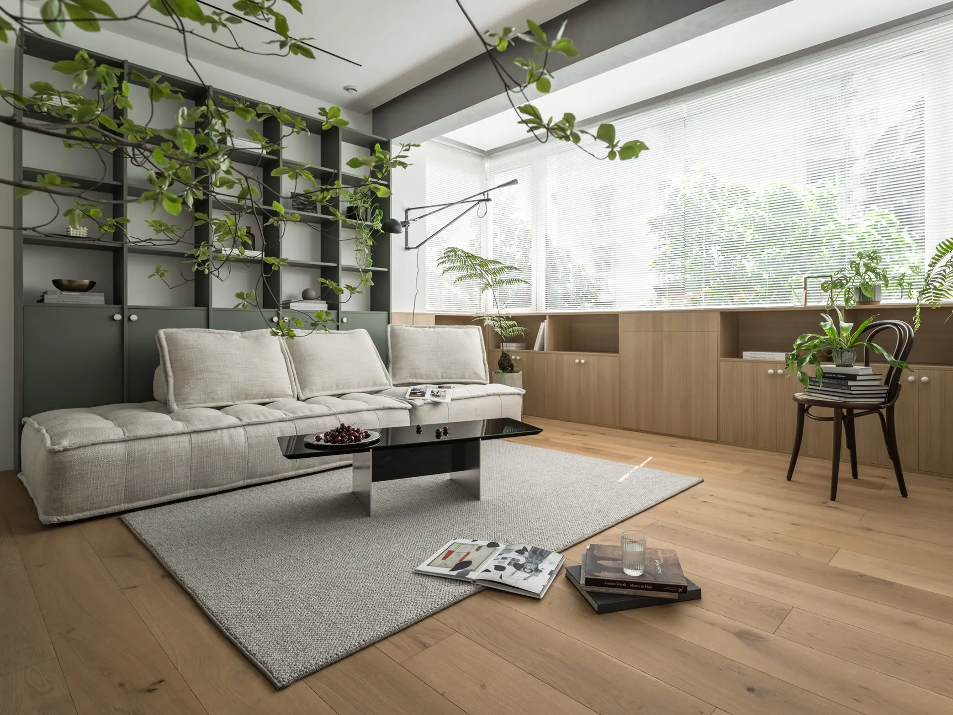 小户型原木风客厅，空间虽小细节不少！图片_2