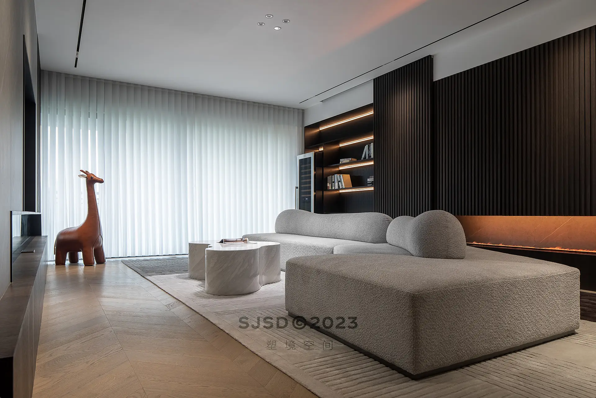 这样的客厅展示柜不酷嘛？图片_0