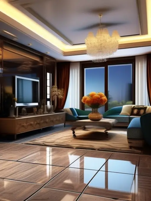 让客厅的每一块地砖都闪烁着属于家的光芒图片_0