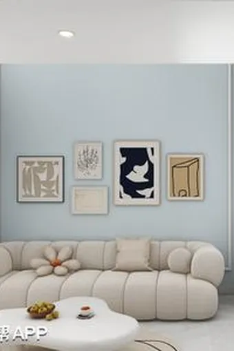 轻奢风蓝色loft，打造舒适小窝