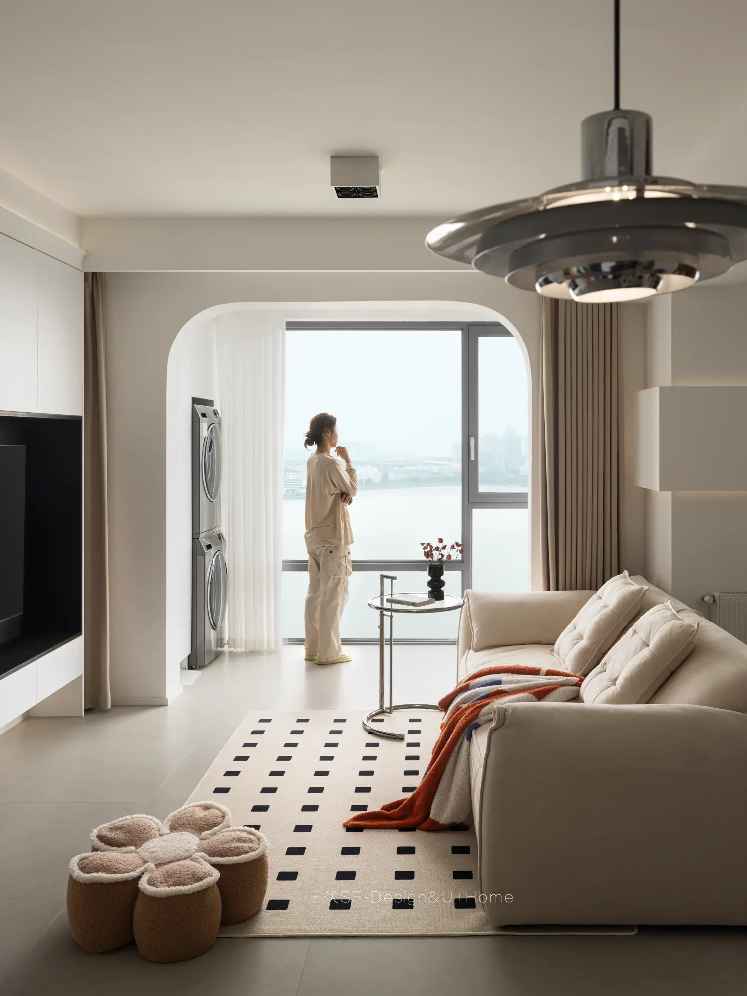 谁还不知道客书一体啊！100平也有大横厅图片_2