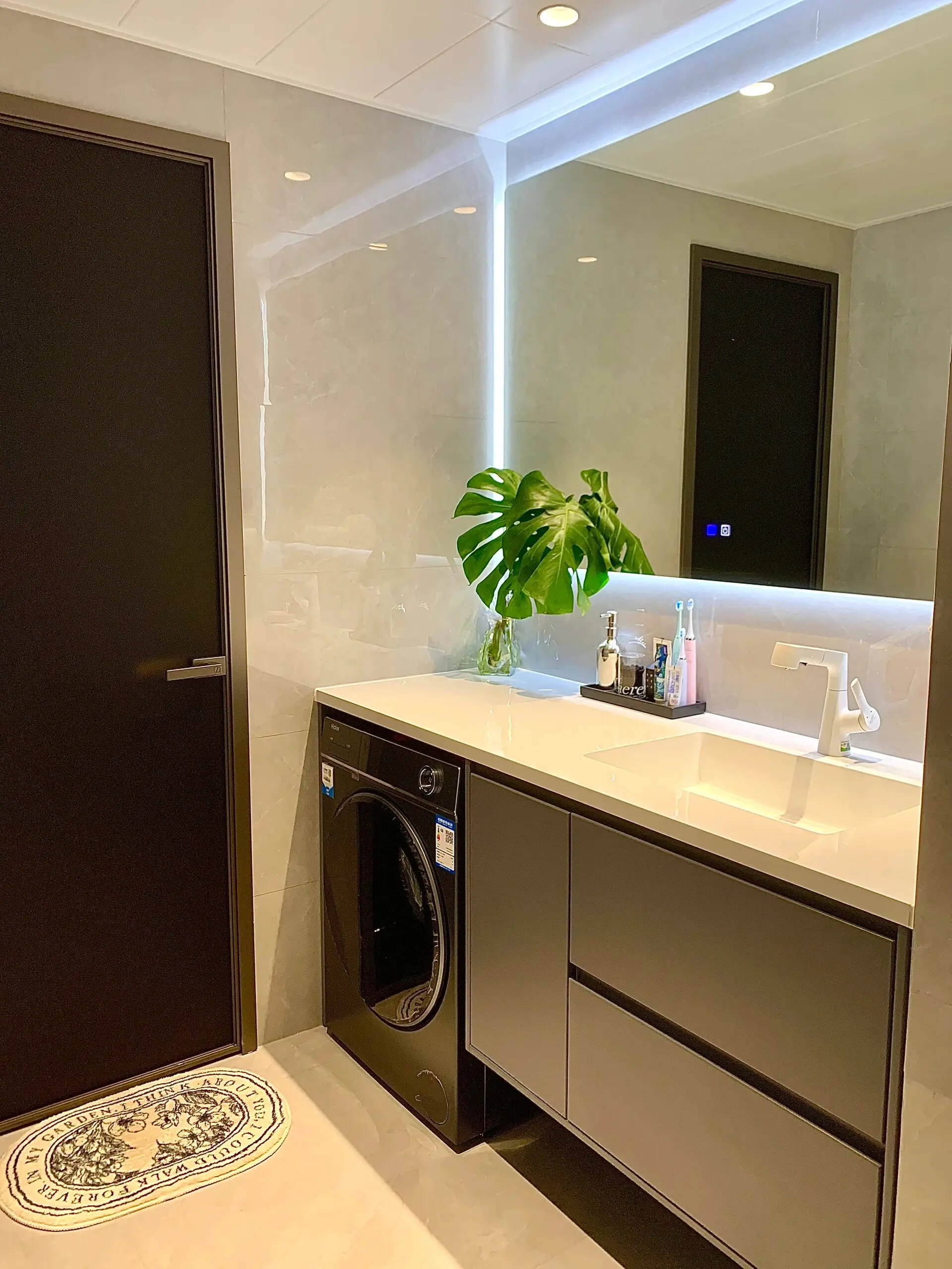 整面浴镜➕无挡水台面，高级感满满💯💯图片_0