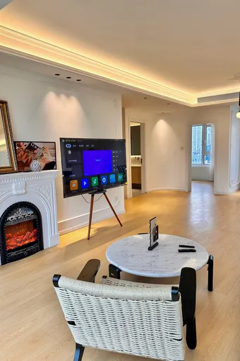 轻法式案例｜90㎡窗景房，客餐厨一体超显大！广州 | 黄志坚