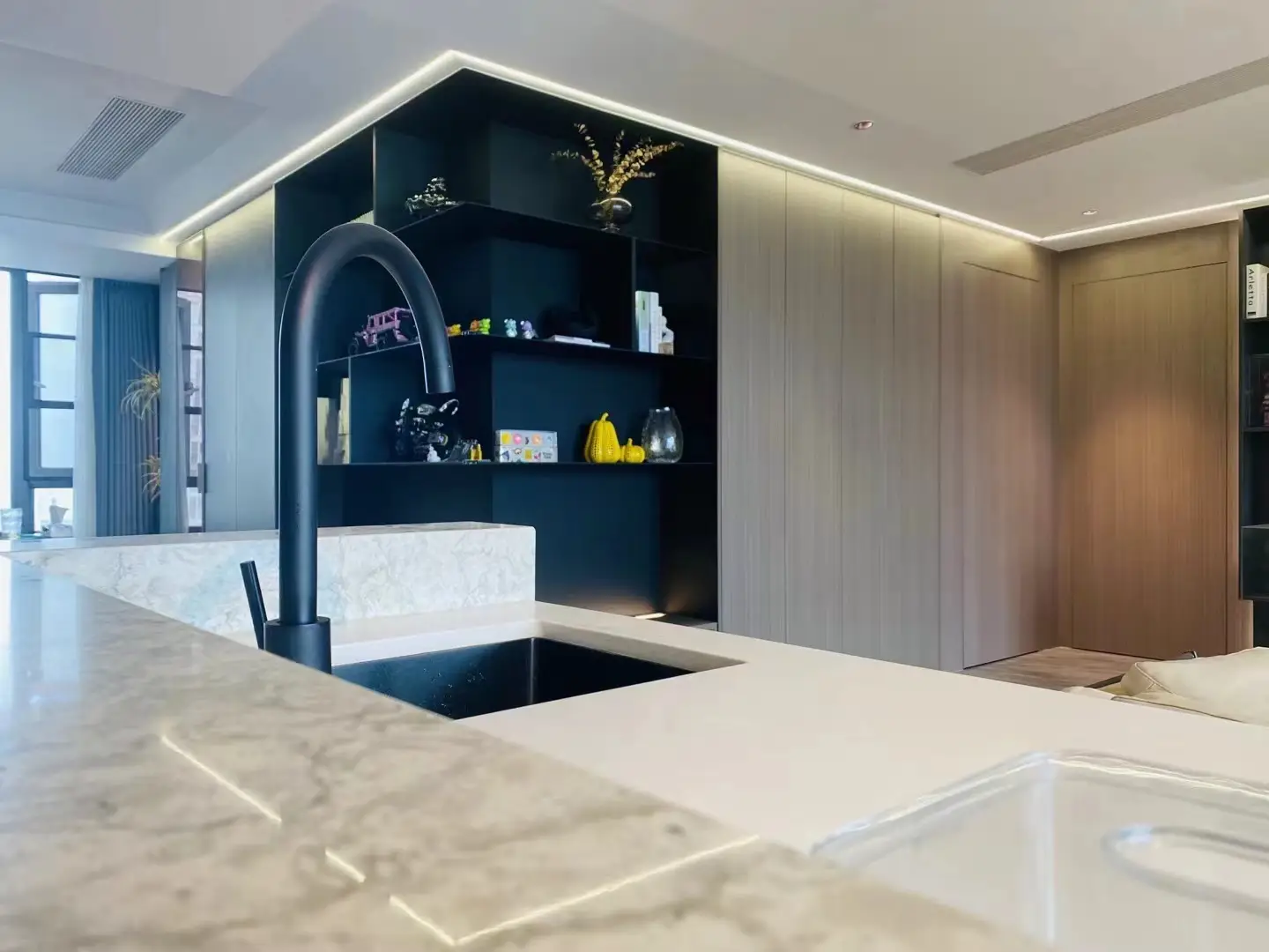 140m² | 御海天宸实景展示我家客厅图片_2