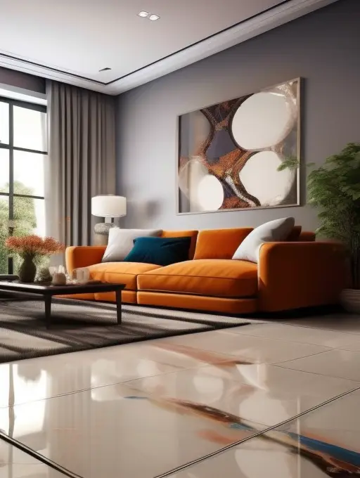 让客厅的每一块地砖都闪烁着属于家的光芒图片_3