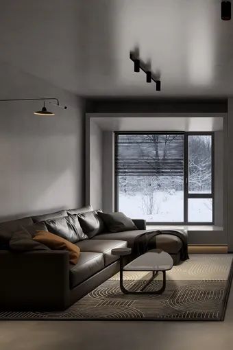 100㎡精装改造，变身&ldquo;黑暗系&rdquo;之家丨黄志坚设计