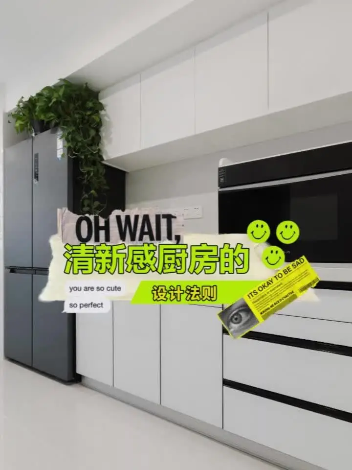 绿植装饰，让厨房充满生机