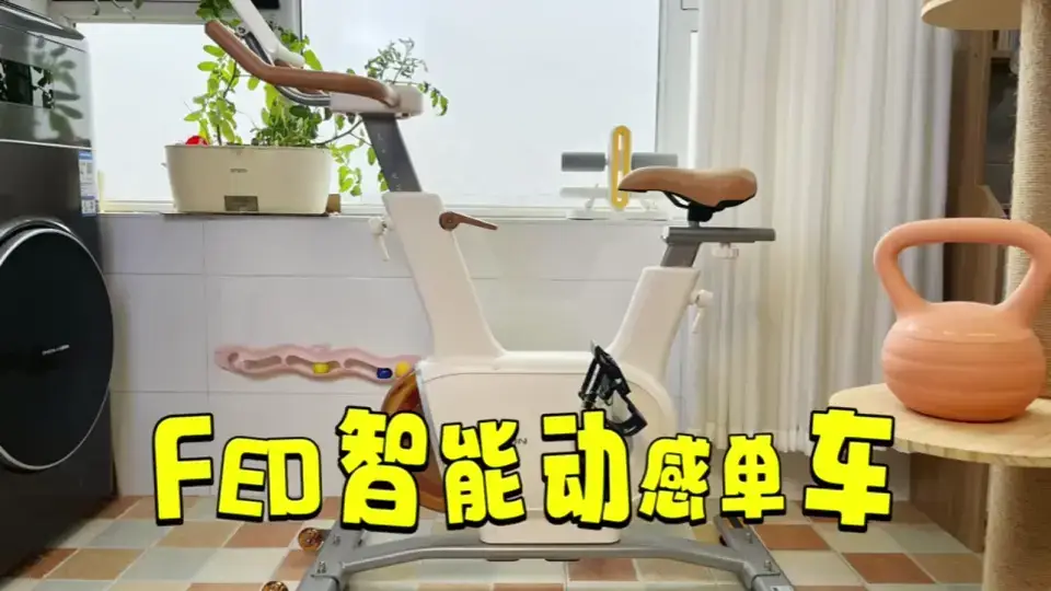 我的减肥搭子来了！FED智能动感单车，还
